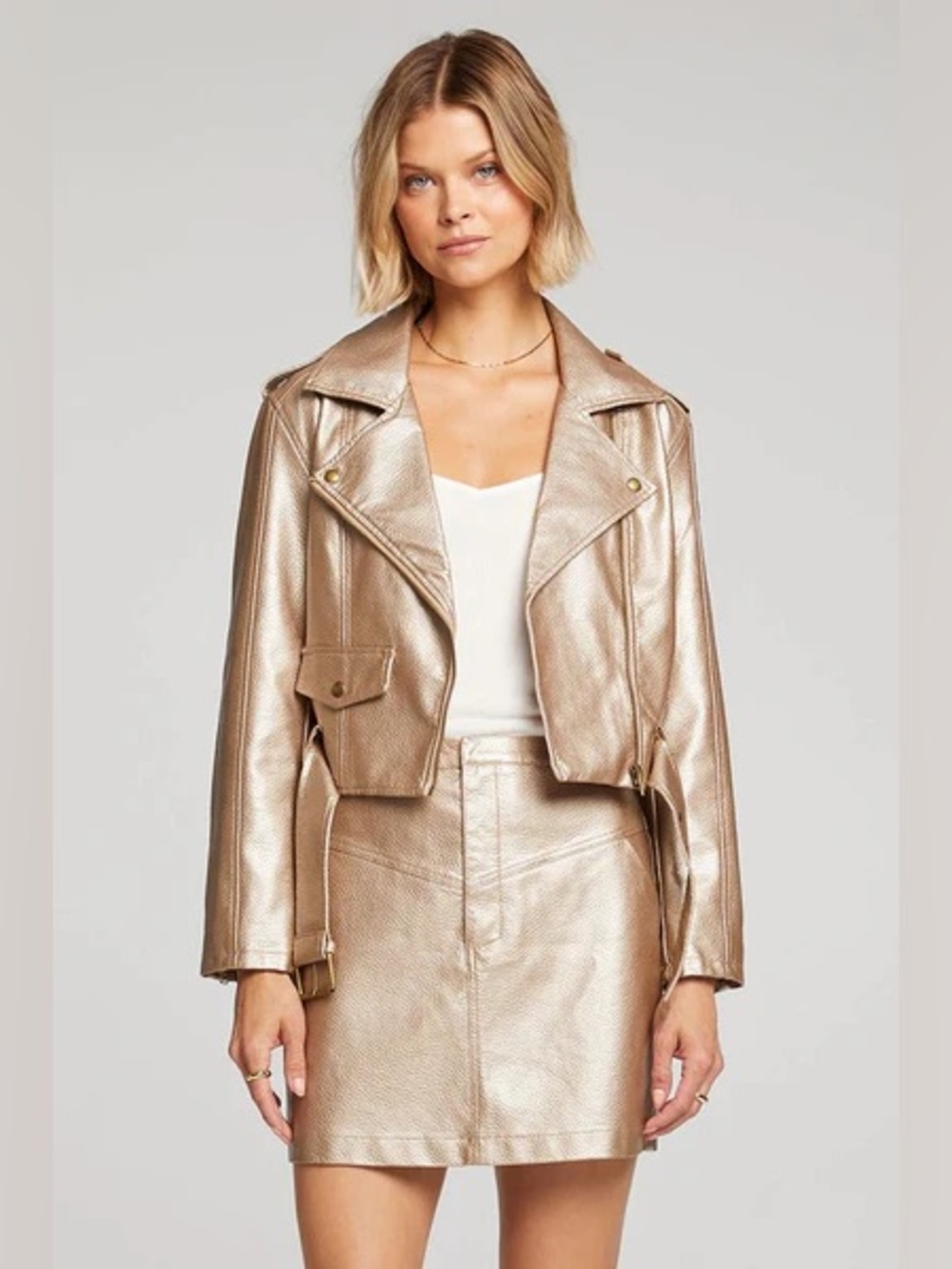 MSRP $128 Saltwater LUXE Isola Champagne Jacket Small